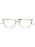 Dita Eyewear Square-frame Glasses - Neutrals