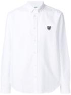 Kenzo Tiger Chest Patch Button Down Shirt - White