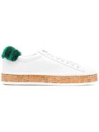 Mr & Mrs Italy Fur Patch Sneakers - White