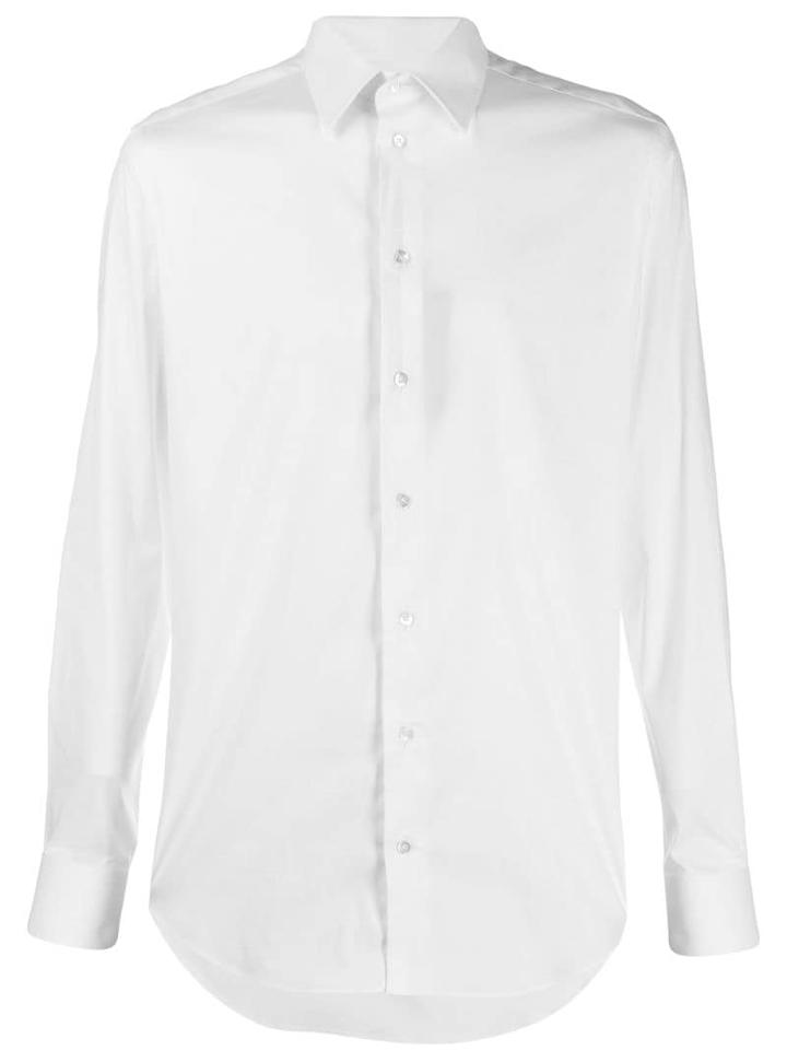 Emporio Armani Emporio Armani - Man - Popeline Shirt - White