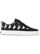 Msgm Abstract Print Sneakers - Black