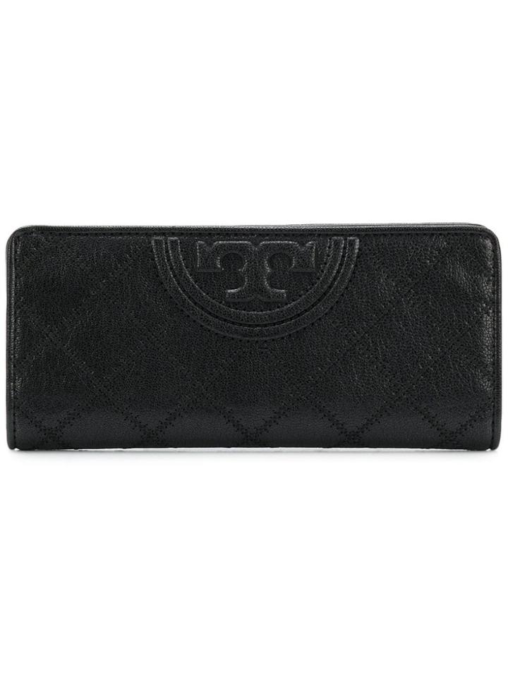 Tory Burch Fleming Slim Envelope Wallet - Black