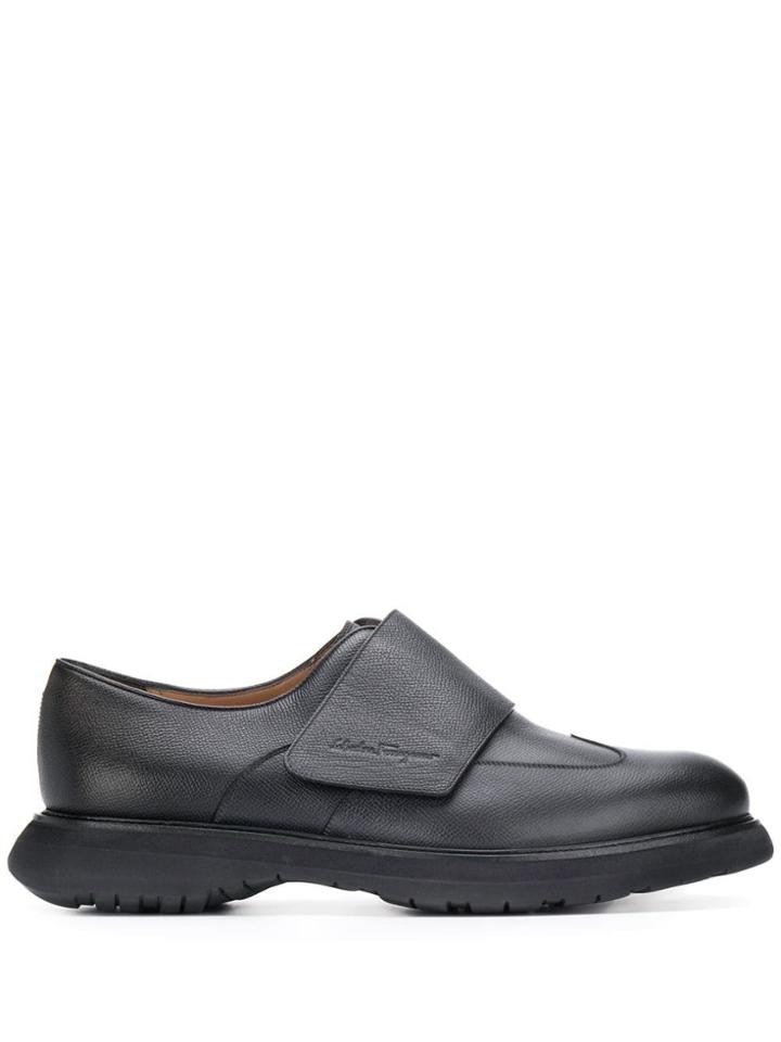 Salvatore Ferragamo Touch Strap Shoes - Black