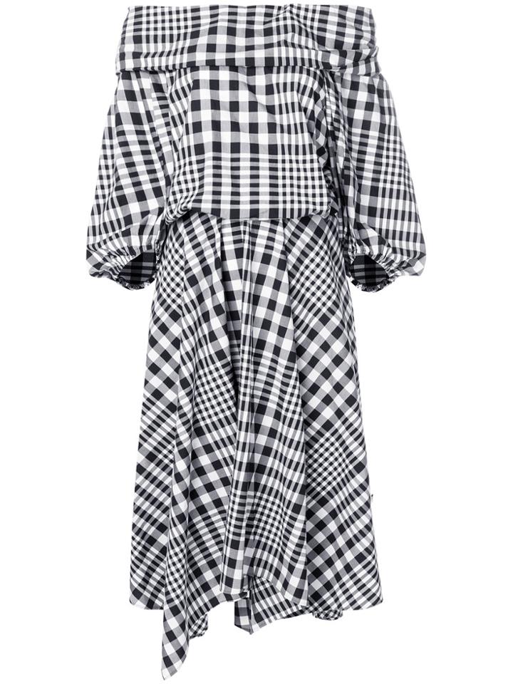 Enföld Checked Dress - Black
