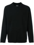 Laneus Zip Detail Sweatshirt, Men's, Size: 48, Black, Virgin Wool