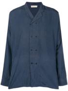 Versace Vintage Double Breasted Shirt - Blue