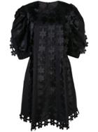 Paskal Floral Sculptural Dress - Black