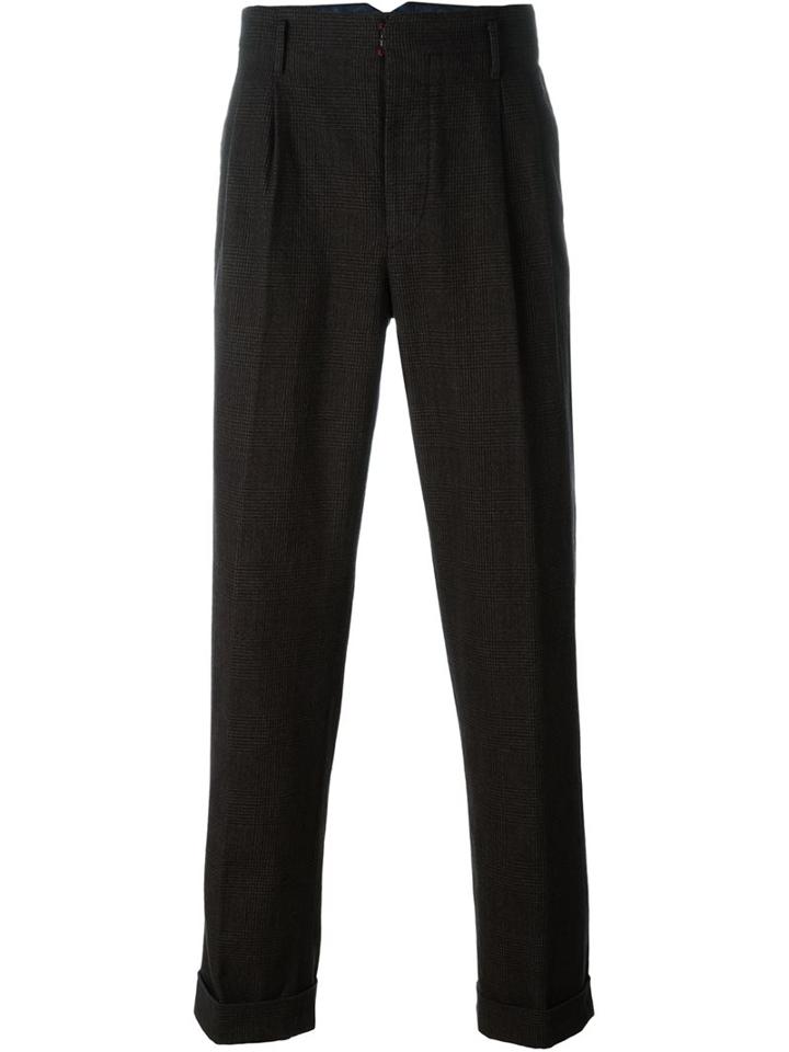 Incotex Tailored Trousers, Men's, Size: 52, Brown, Cotton