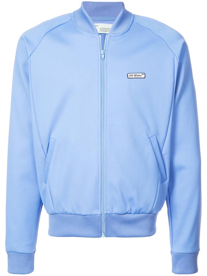 Off-white Jersey Bomber Jacket - Blue