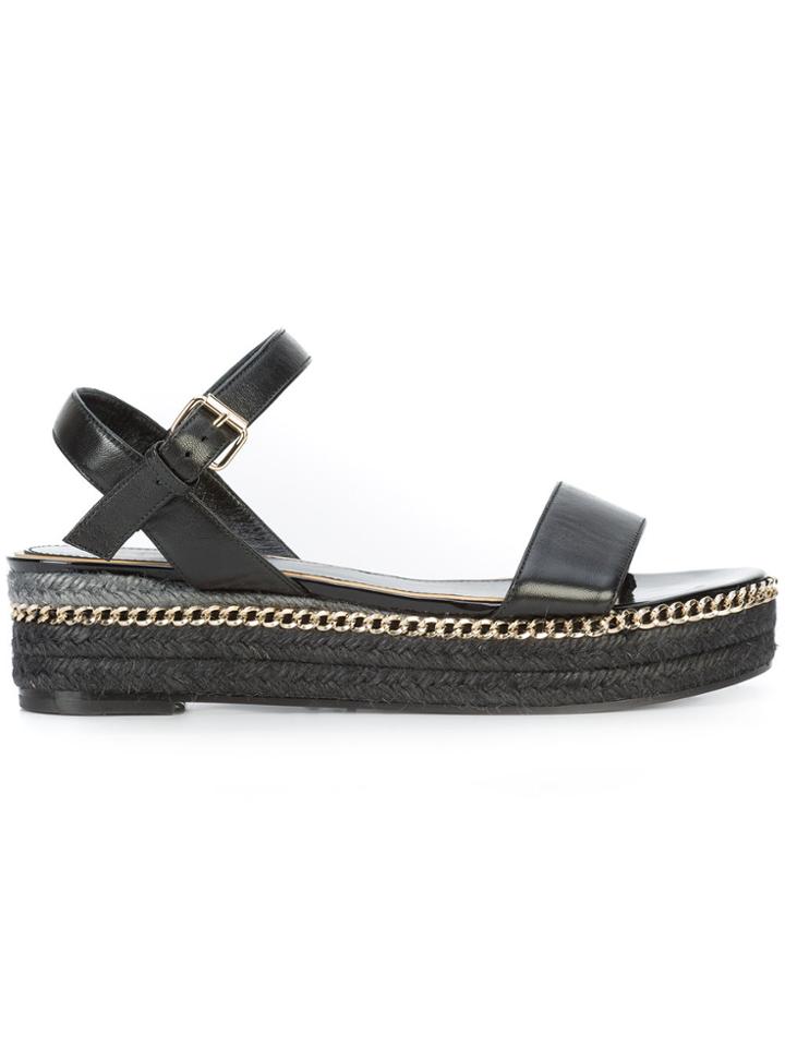 Lanvin Open Toe Sandals - Black