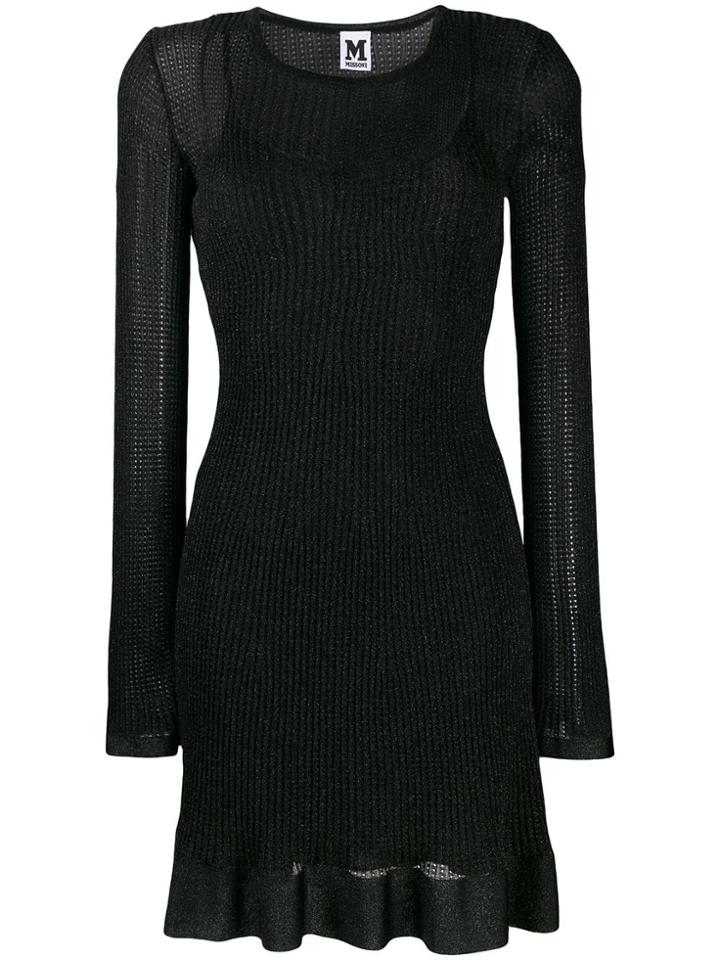 M Missoni Lurex Midi Dress - Black