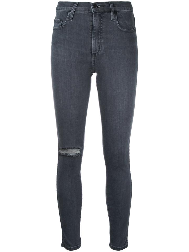 Nobody Denim Cult Skinny Ankle Stormed - Grey
