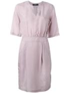 Diesel Belt Detail Shift Dress - Pink & Purple