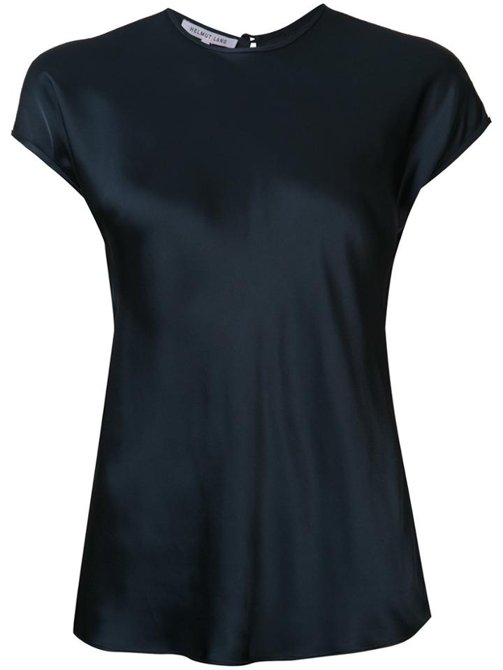 Helmut Lang Rear Keyhole Top - Blue