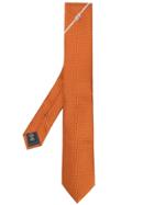 Ermenegildo Zegna Geometric Pattern Tie - Orange