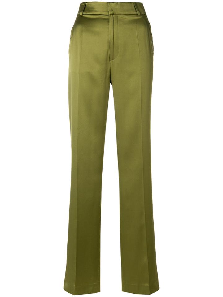 Joseph Wide Leg Trousers - Green