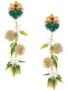 Mercedes Salazar Bead Embellished Earrings - Gold
