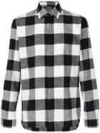 Neil Barrett - Checked Flannel Shirt - Men - Cotton - 38, Black, Cotton