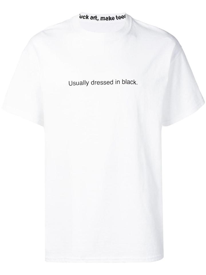 F.a.m.t. Usually Dressed Printed T-shirt - White
