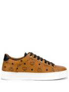 Mcm Logo Low-top Sneakers - Brown