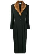 Dolce & Gabbana Pre-owned 1990's Slim Long Coat - Black