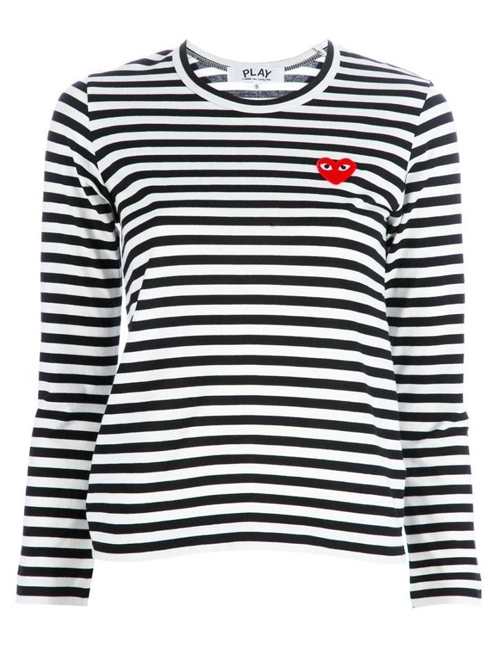 Comme Des Garcons Play Striped T-shirt
