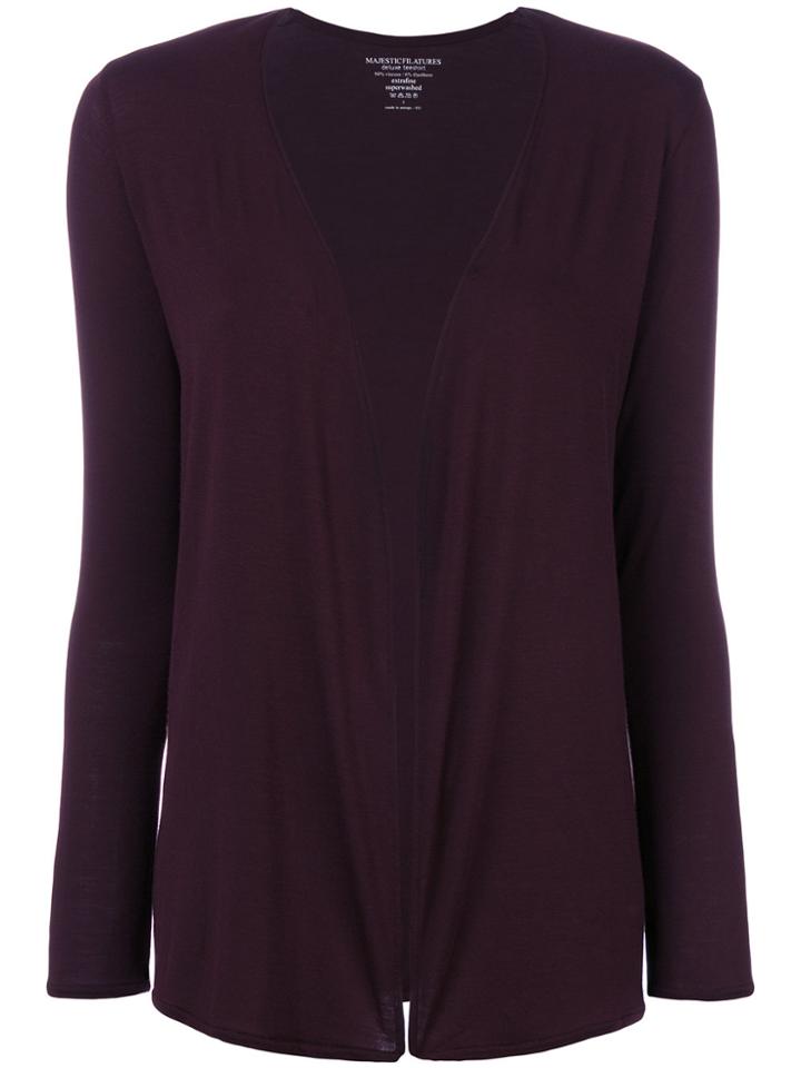 Majestic Filatures Open Cardigan - Pink & Purple