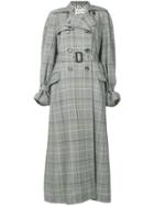 Etro Checked Printed Coat - Black