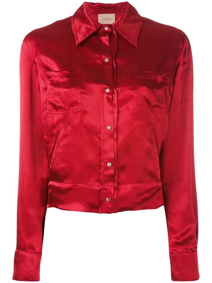 Laneus - Tiger Embroidered Bomber Jacket - Women - Viscose - 40, Red, Viscose