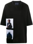Juun.j Printed Cotton T-shirt - Black