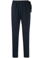 Peserico Ruched Tailored Trousers - Blue