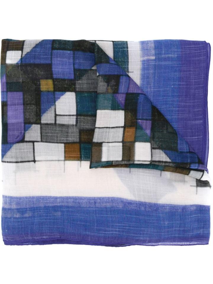 Faliero Sarti Abstract Print Scarf, Women's, Modal/silk/cotton/cashmere