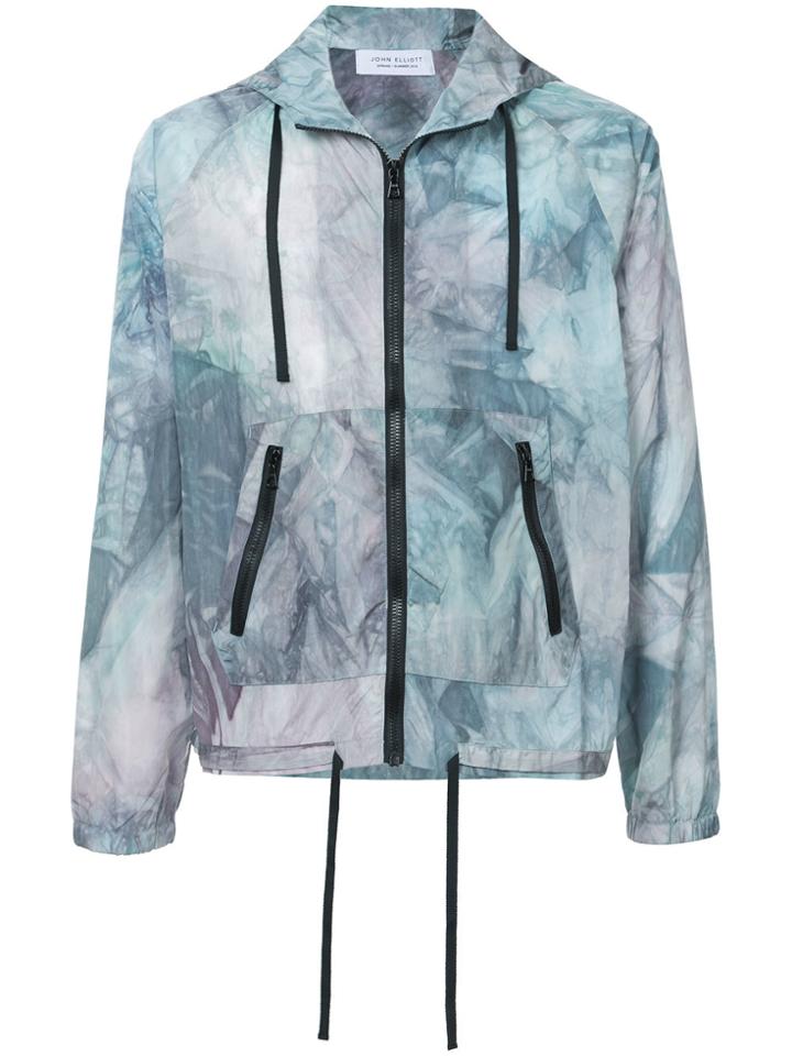 John Elliott Tie-dye Hooded Jacket - Blue