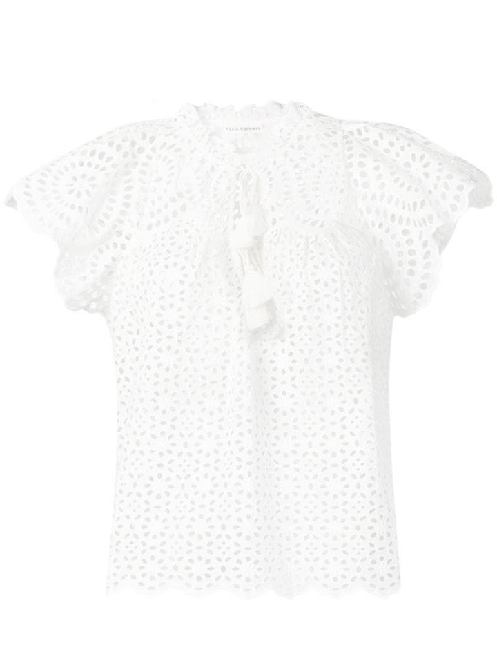 Ulla Johnson Dolly Eyelet Top - White