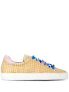 Emilio Pucci Woven Printed Laces Sneakers - Neutrals