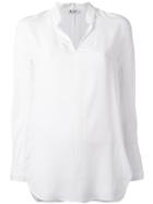 Dondup Plain Shirt, Women's, Size: 38, White, Viscose/silk