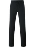 Maison Margiela Flannel Drawstring Trousers, Men's, Size: 48, Black, Wool/cotton