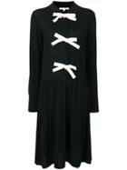 Chinti & Parker Midi Bow Detailed Dress - Black