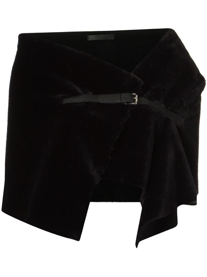 Uma Raquel Davidowicz Belted Stole - Black