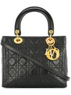 Christian Dior Vintage Cannage 2way Bag - Black