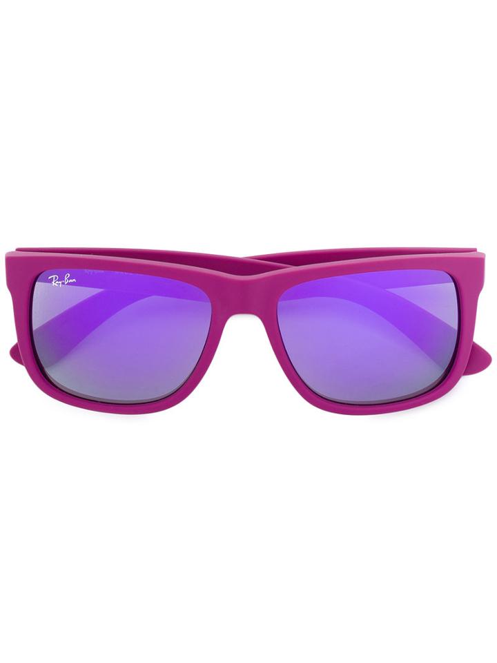 Ray-ban - Justin Sunglasses - Unisex - Rubber - 54, Pink/purple, Rubber
