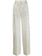Alberto Biani Geometric Print Trousers - White