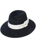 Maison Michel Virginie Cruising Stripes Hat - Black