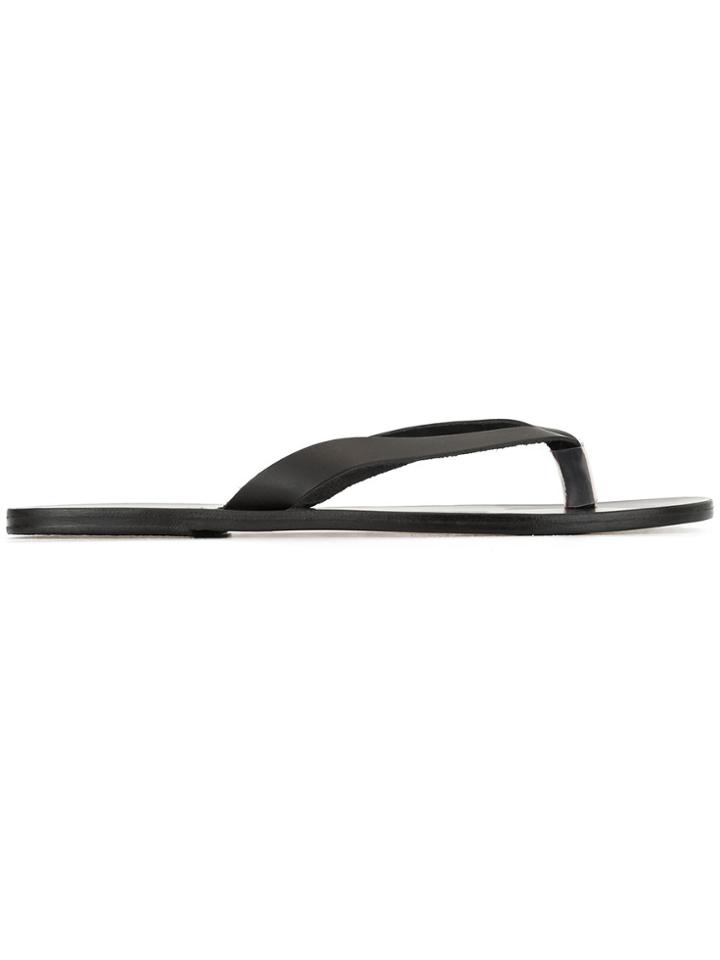 Ancient Greek Sandals Hero Slides - Black