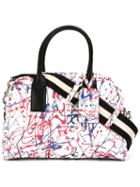 Marc Jacobs Splatter Paint Print Bauletto Tote, Women's, White