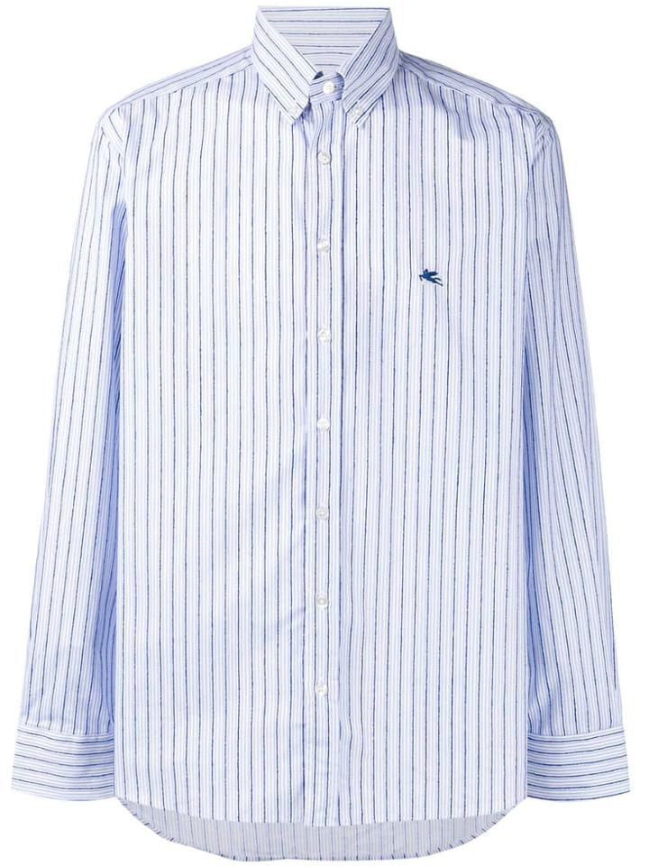 Etro Striped Printed Shirt - Blue