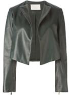 Jason Wu Leather Cropped Jacket