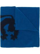 Pringle Of Scotland Fine Knit Scarf - Blue