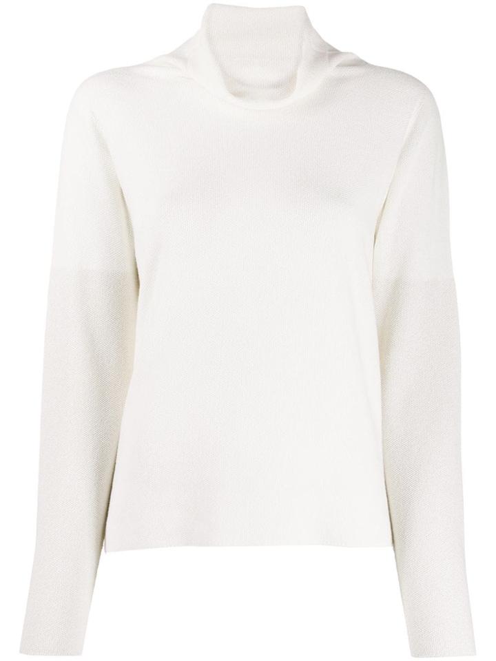 Fabiana Filippi Funnel Neck Jumper - White