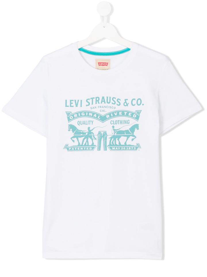 Levi's Kids Teen Printed Logo T-shirt - White